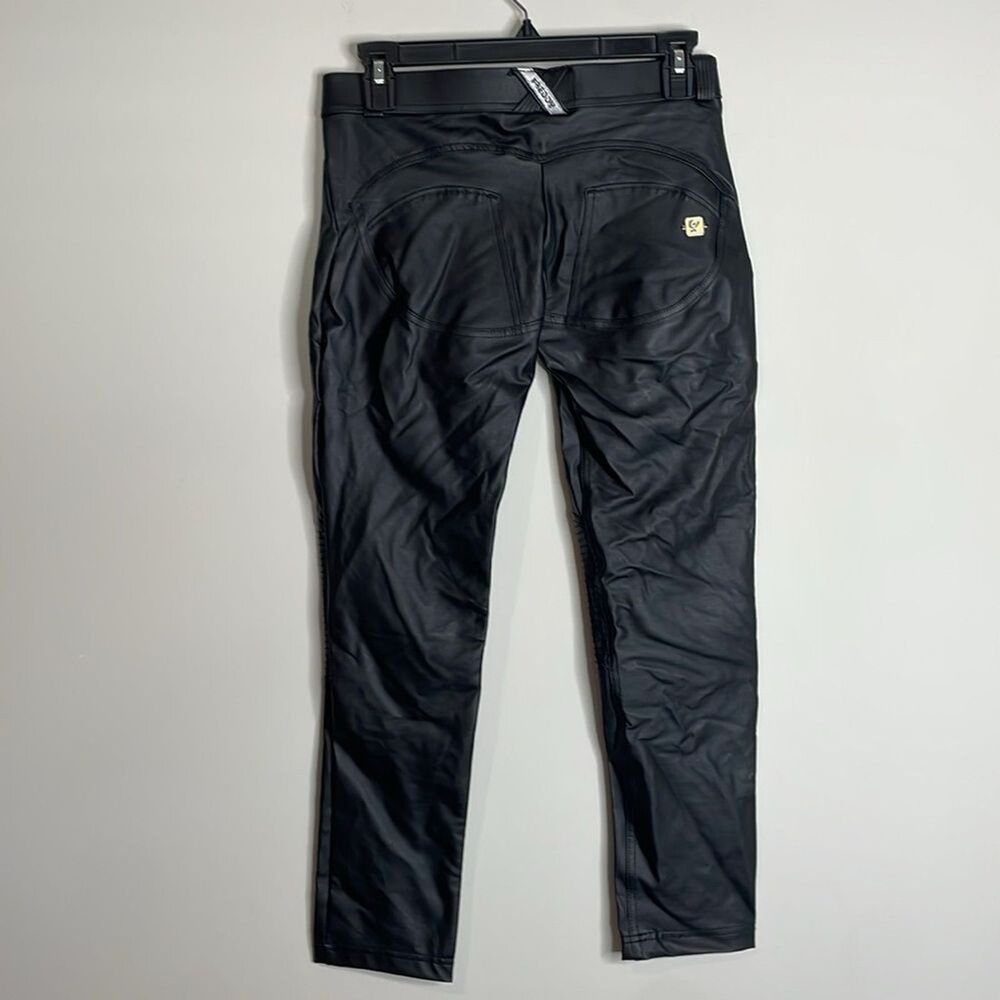FREDDY WR.UP Motorcycle Coated Cotton Low Rise Skinny Pants Size 6 - Picture 4 of 7